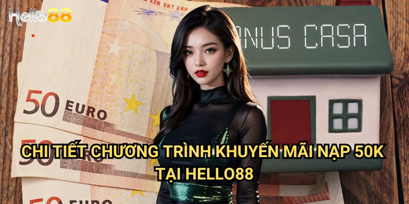 Nạp 50k nhận thưởng lớn siêu hấp dẫn tại Hello88 - Ưu đãi độc quyền 2 Chi tiết chương trình khuyến mãi nạp 50k tại Hello88