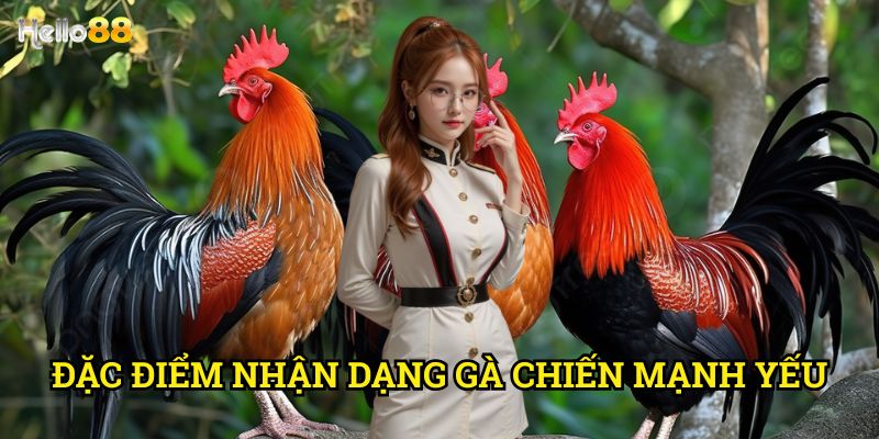 Đặc điểm nhận dạng gà chiến mạnh yếu